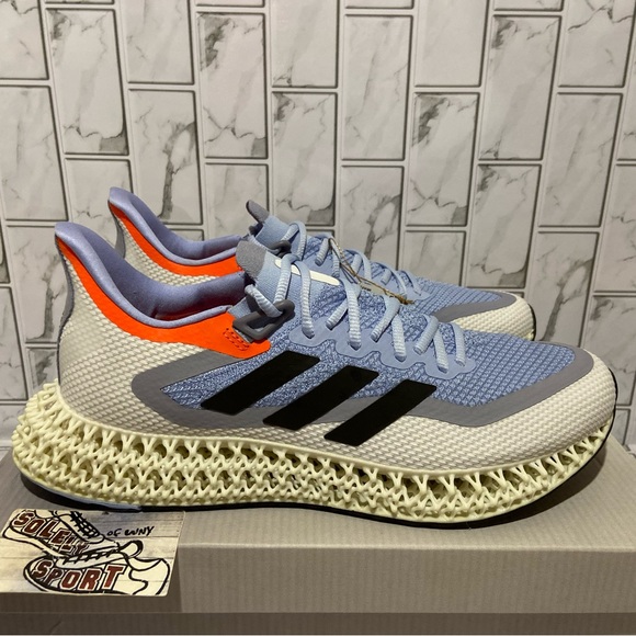 New Adidas 4DFWD 2 Running Shoes Black White Blue Boost NMD 4D Mens Training - Picture 1 of 11